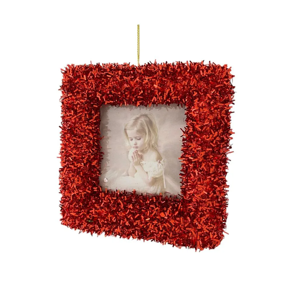 PORTARETRATO ROJO COLGANTE 12X12X2CM 130-5001667 SANTINI