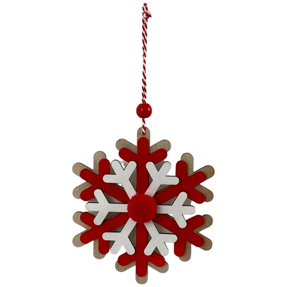 COPO DE NIEVE ROJO CON BLANCO 10.5X12X2.5CM 130-5001857 SANTINI