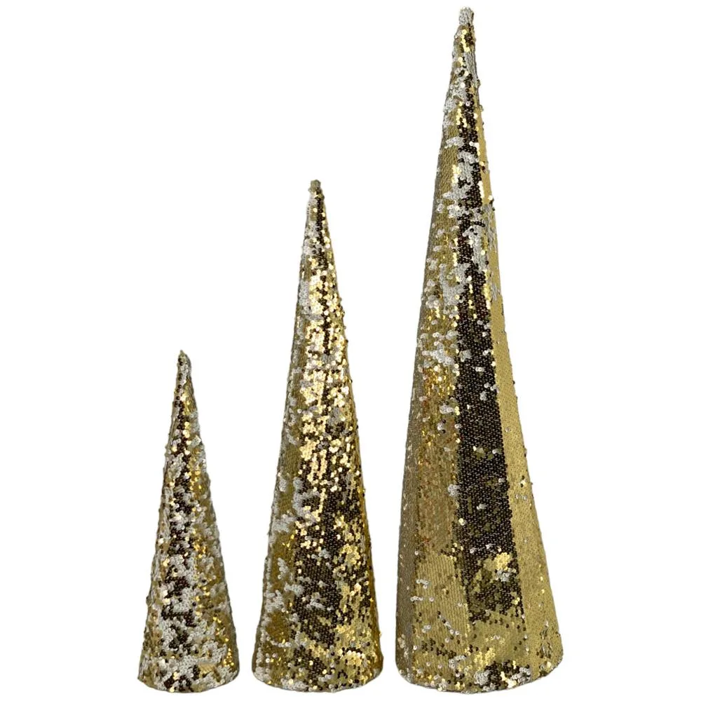 TRIO DE ARBOLES DORADOS EN ESCALA  200-2100762 SANTINI