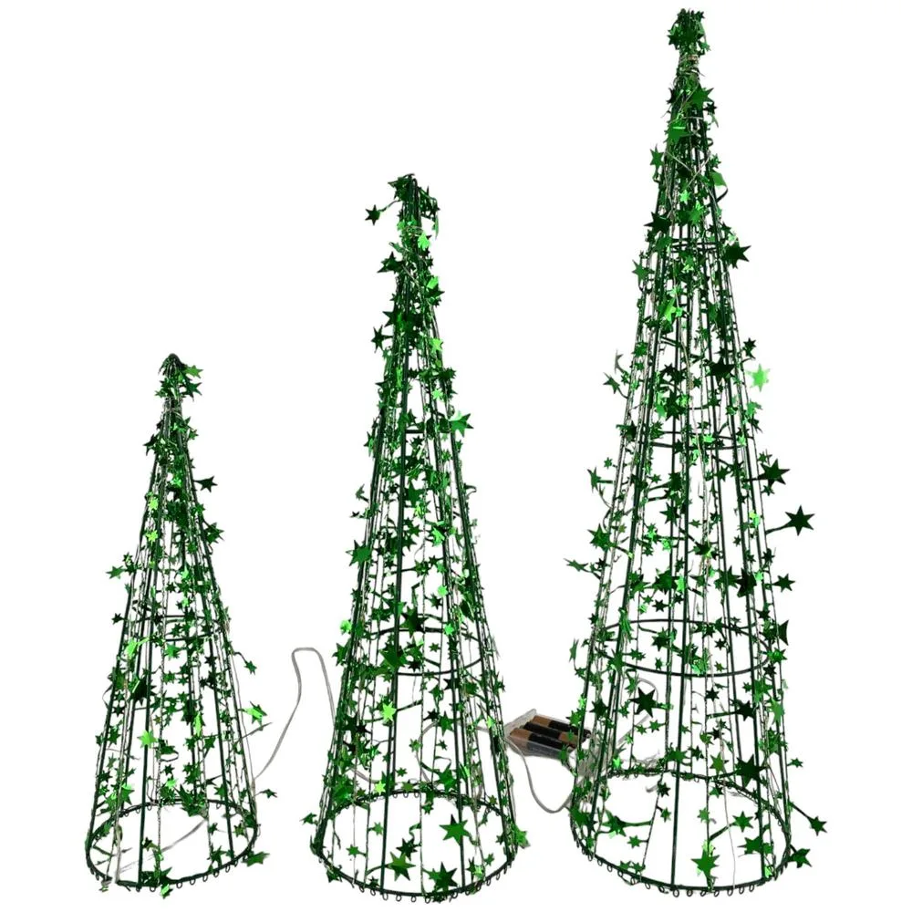 TRIO DE ARBOLES VERDE EN ESCALA 201-7200232 SANTINI