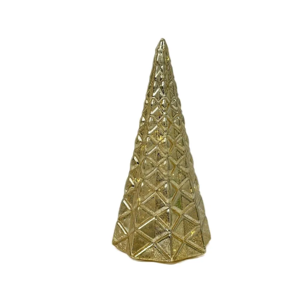 ARBOL DE VIDRIO CON LUZ 20.5CM 180-3301344B SANTINI