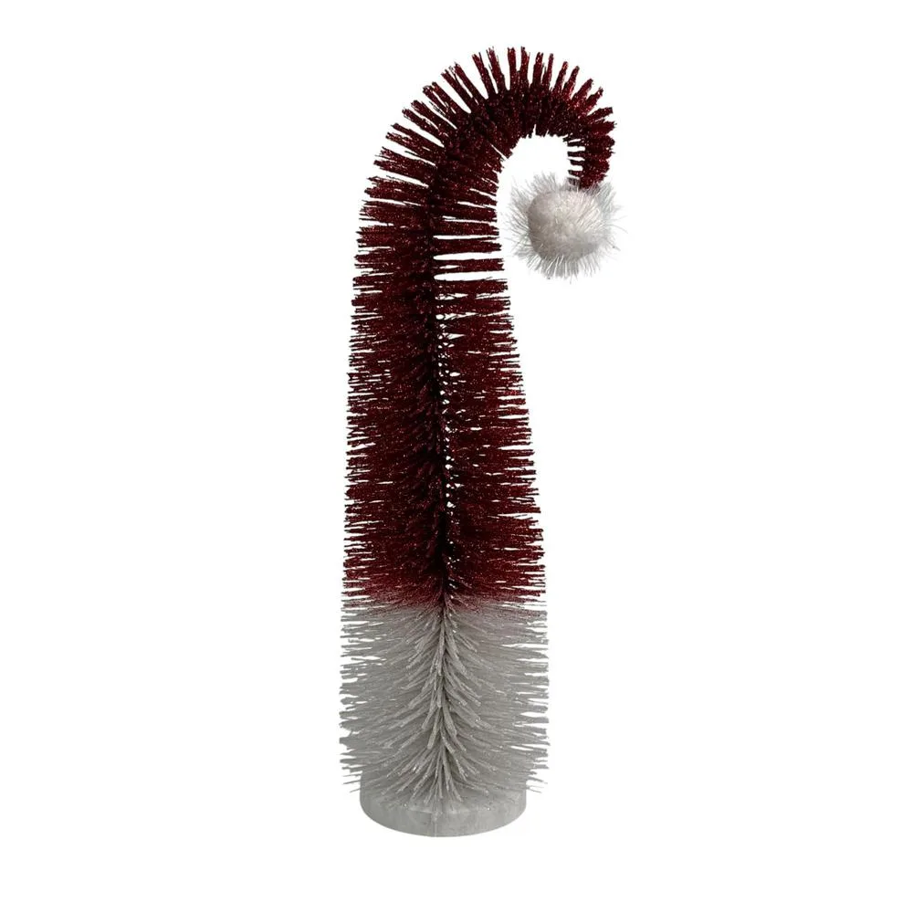 ARBOL ROJO CON BLANCO DECOR 40X12.5CM 12.5X12. 200-2900237 SANTINI