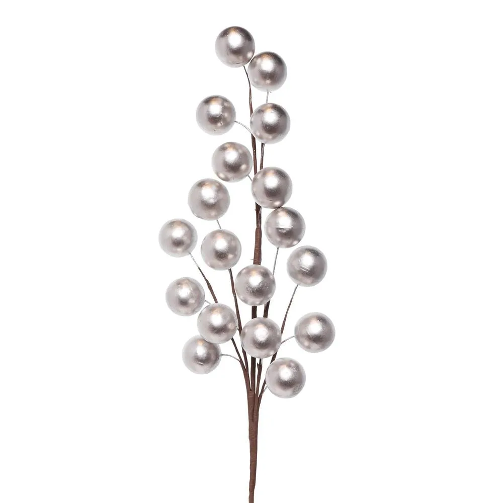 PICK CON CEREZOS PLATEADOS 69CM 140-3000121 SANTINI