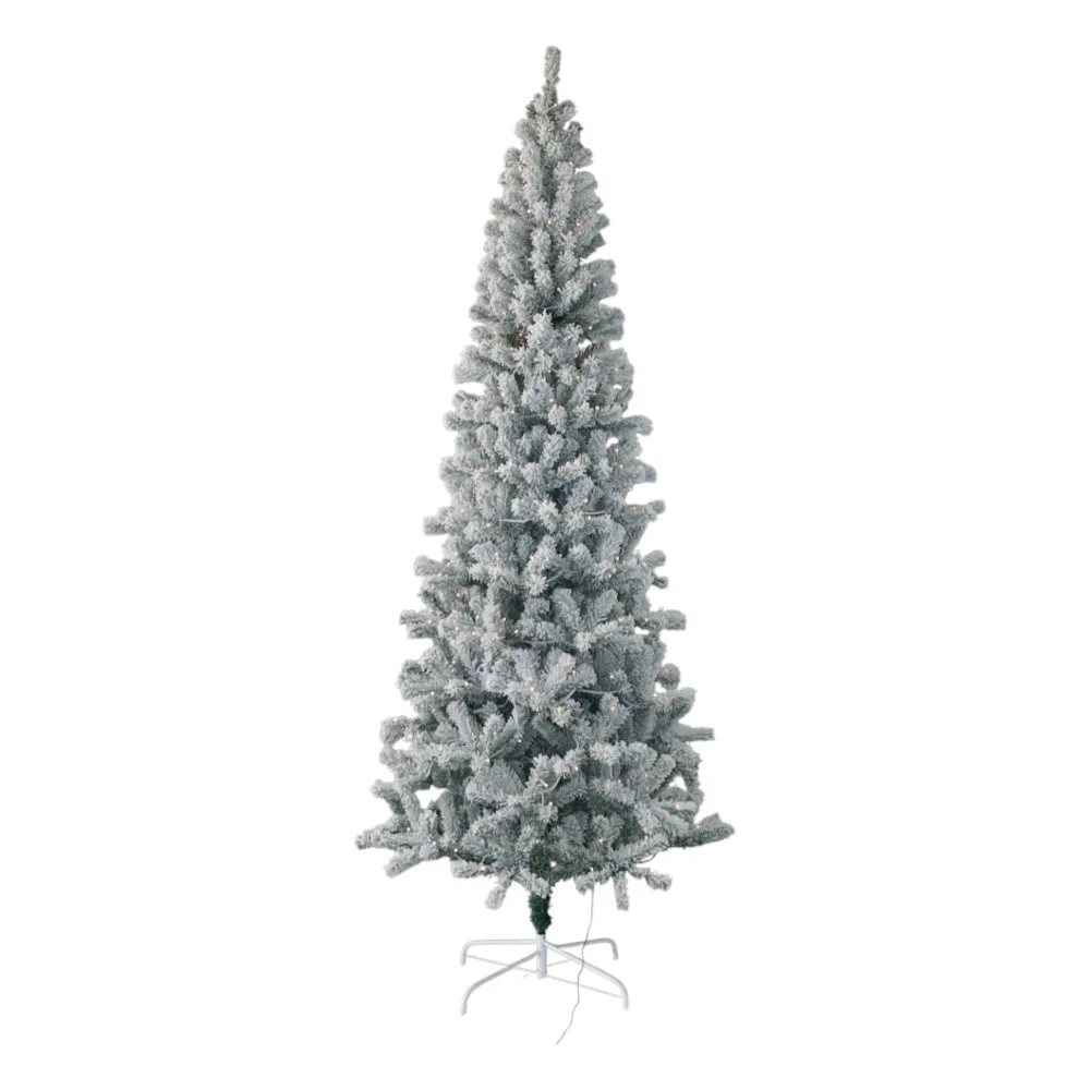 ARBOL DE NAVIDAD 8PIES 761TIP 300L NEVADO CON LUCES XN30000029-8WW MONTEFIORI