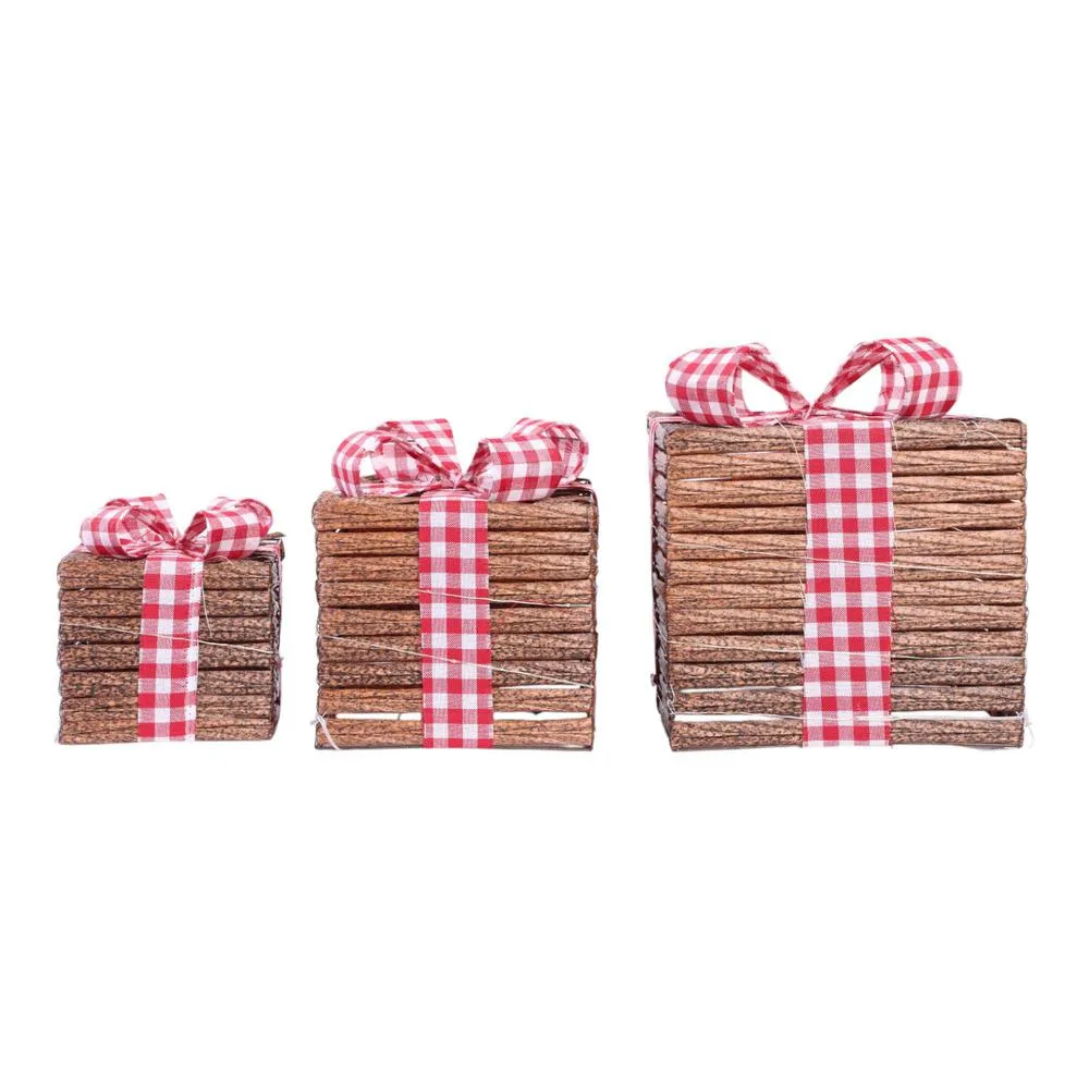 TRIO DE CAJAS DE REGALO VINTAGE 200-2100960B SANTINI
