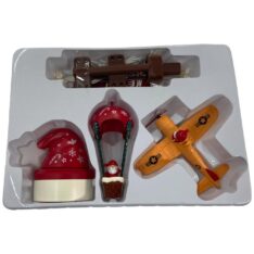 PUNTA DE ARBOL GLOBO SANTA Y AVION C-LUZ C-MUS 70X48X30CM 201-7800096 SANTINI